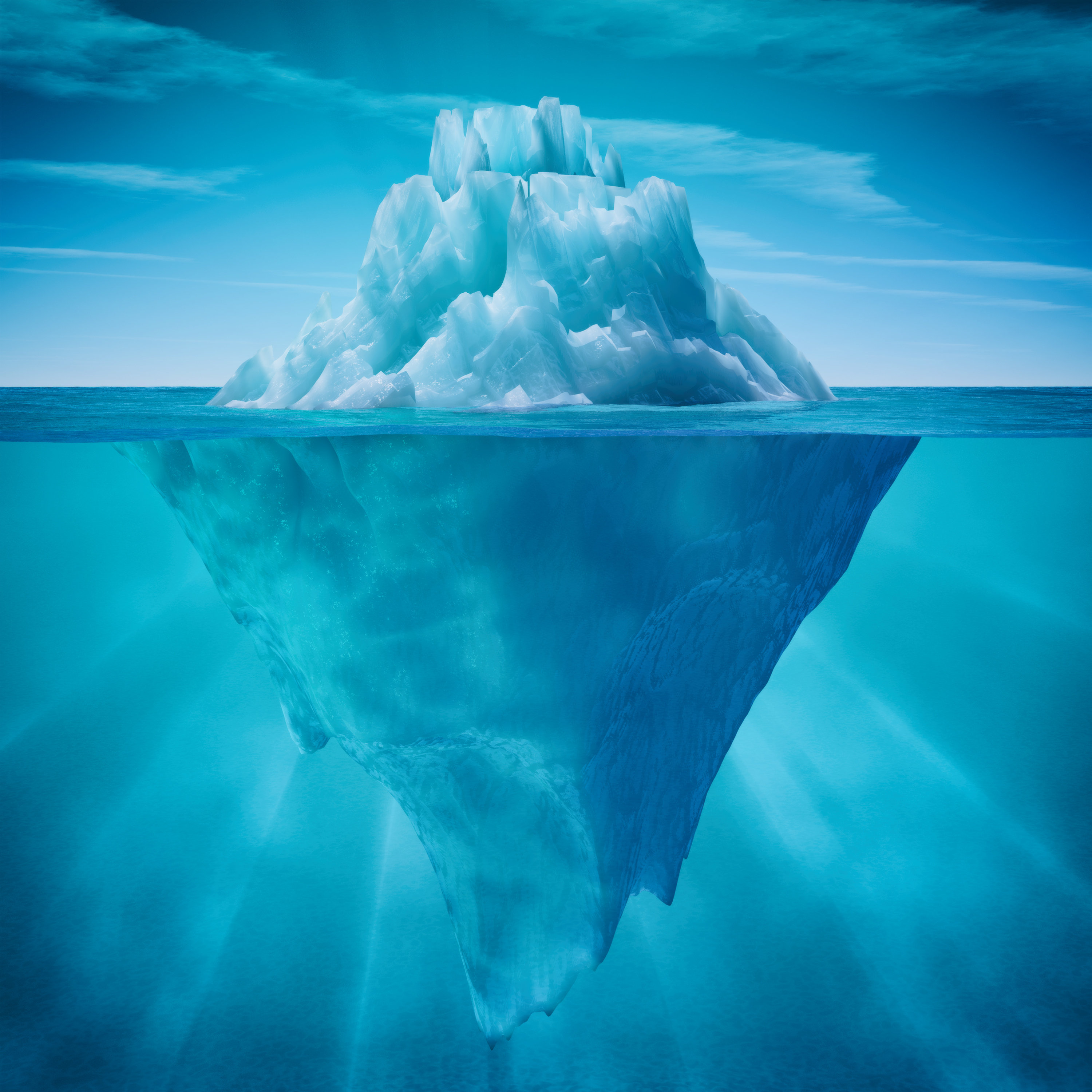 Ebern Designs Underwater Iceberg On Canvas Print | Wayfair