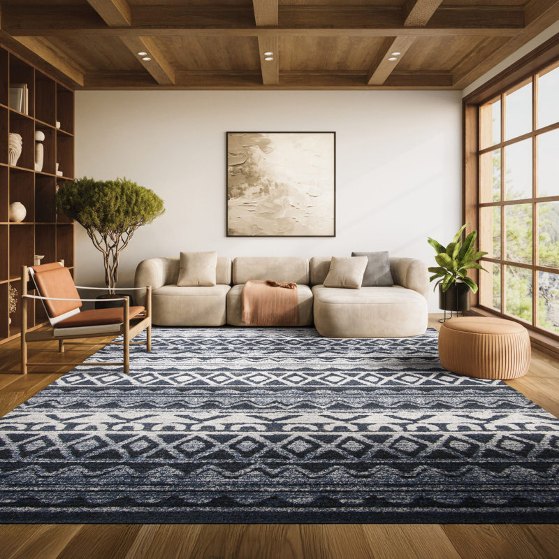 Saliba Performance Southwestern Rug, Rectangle 8' x 10'