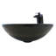 Lavabo de salle de bain à bateau circulaire avec robinet en verre mimetiquesa