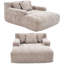 Canapé-lit Chenille Lazy avec 3 oreillers-1763671880
