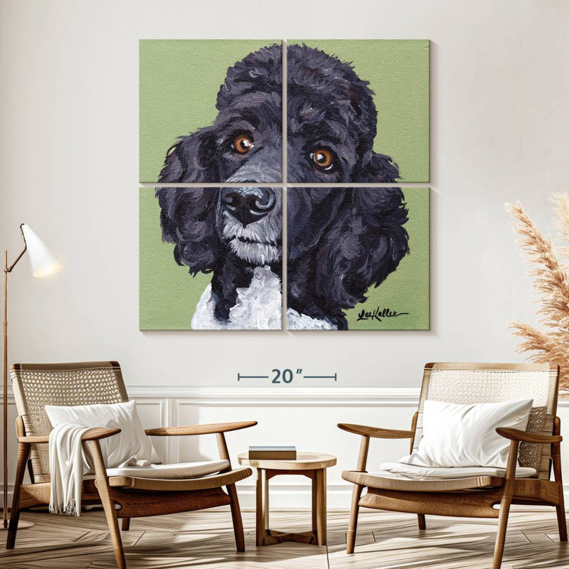 Brampt Standard Poodle Tommy, 57" H x 57" W