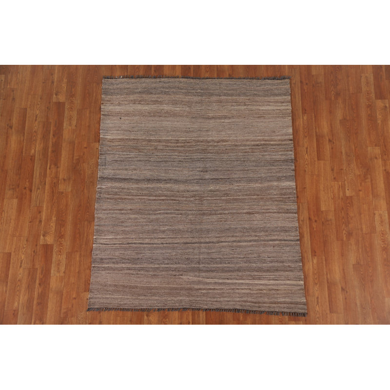 Striped Kilim Modern Area Rug 4x5