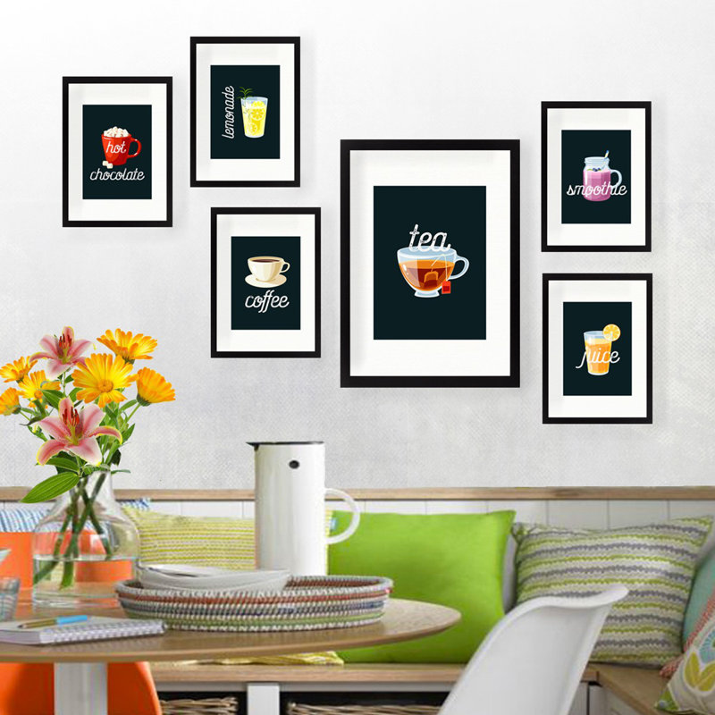 Superbe ensemble d'art mural décoratif en panneau de fibres à densité moyenne (6 pièces), design moderne | 100% panneau de fibres à densité moyenne, épaisseur: 0,8 pouce | Comprend 5 pièces: 9,4 po x 11,4 po et 1 pièce: 9,4 po x 17,3 po | Cadres en plastique durable, parfaits pour la décoration intérieure et les espaces de bureau