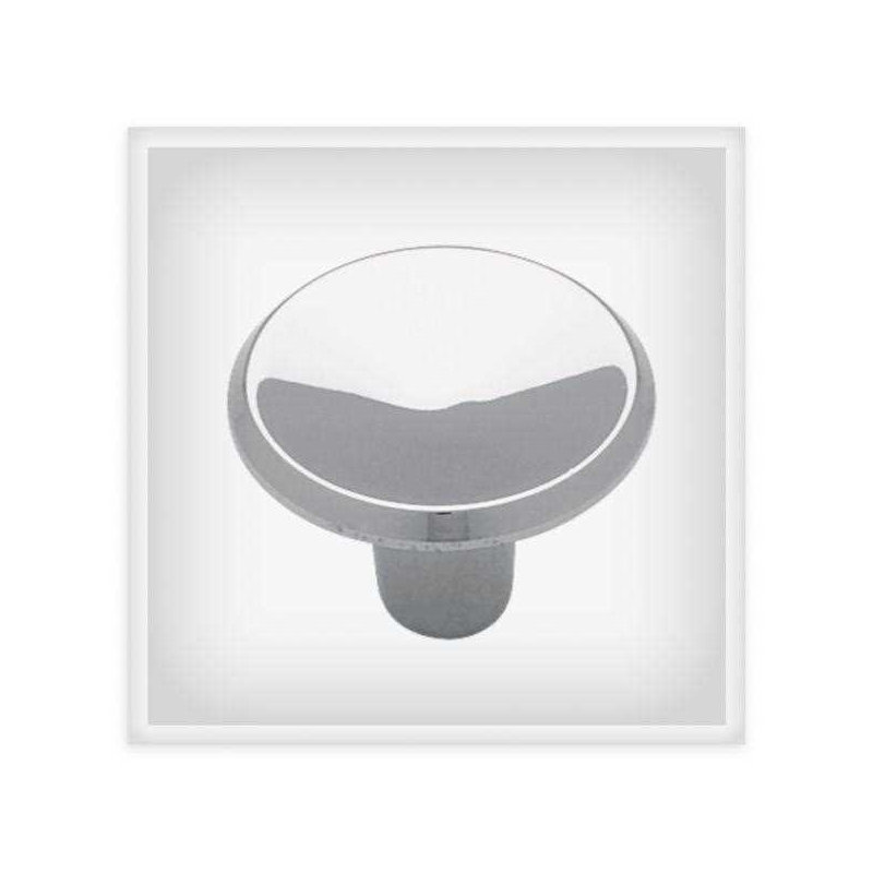 (Paquet de 5) Poignée ronde concave de 1 pouce en chrome