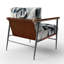Fauteuil rembourré moderne abstrait Abstract Neutral-856245936