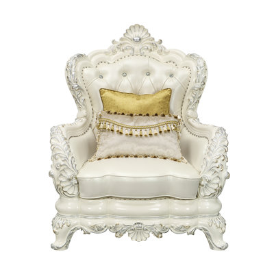 Baggum Faux Leather Armchair