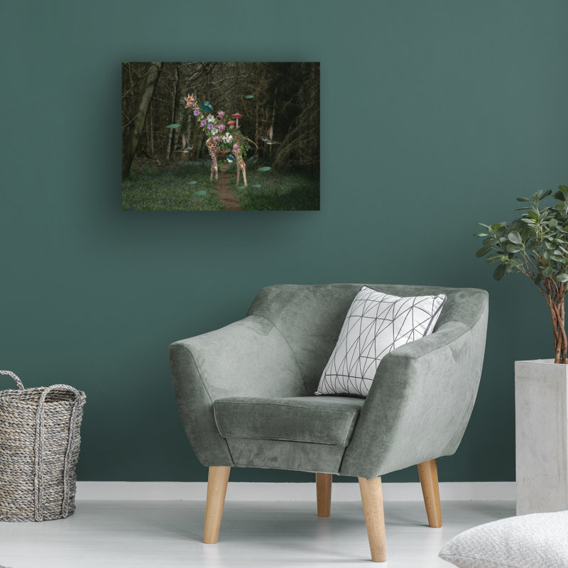 Girafe sur toile
