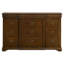 Commode de chambre à coucher 11 tiroirs Adrio brun cerise