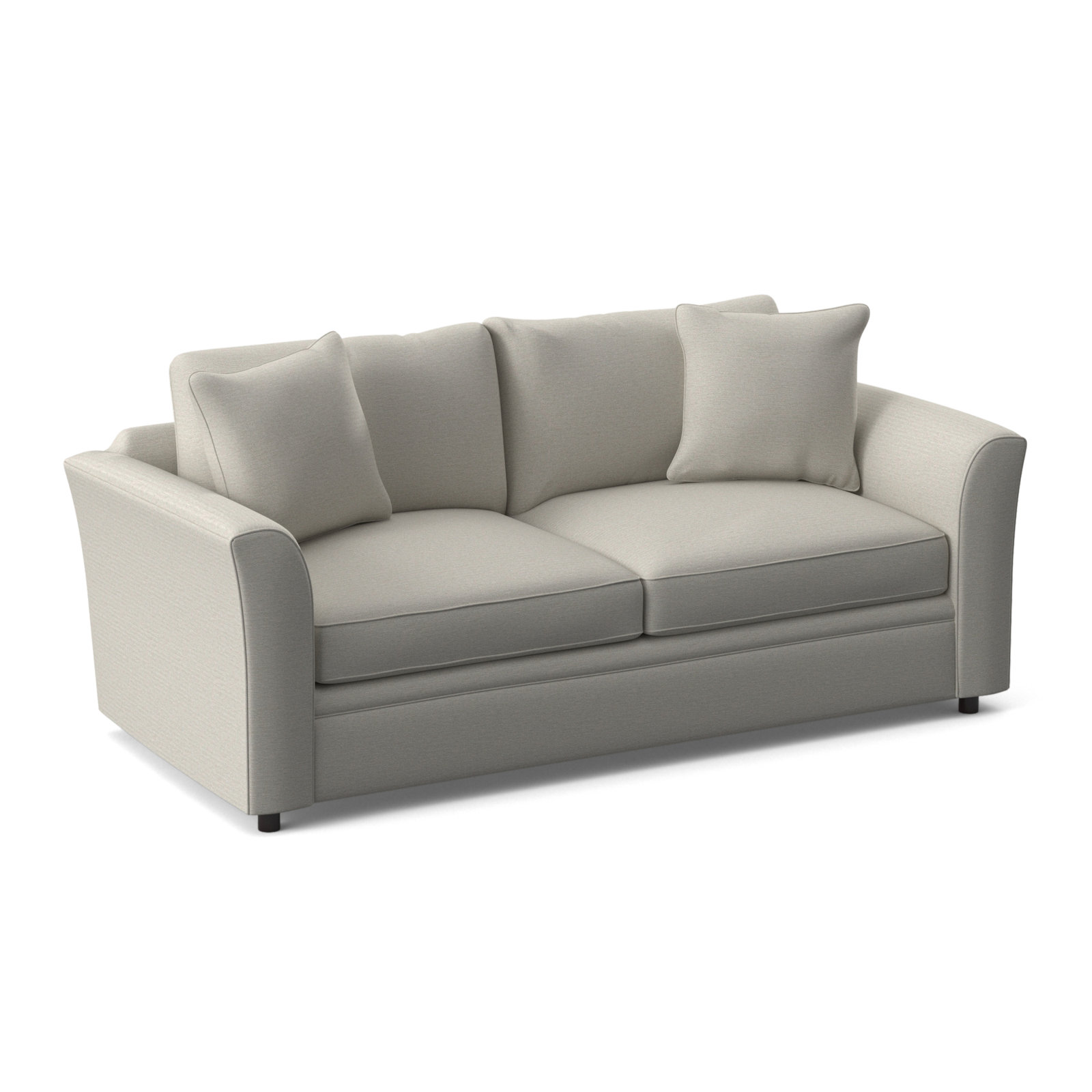 Northfield Upholstered Sofa, White Textured Performance; 0865-91, Innerspring Mattress