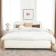 Upholstered Headboard Platform Bed Frame