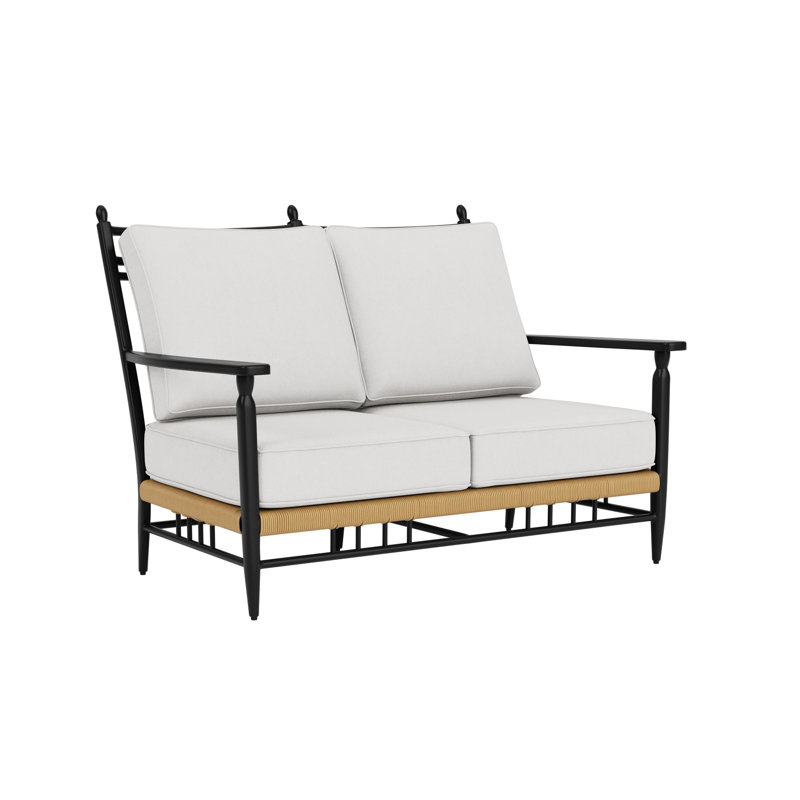 Low Country Outdoor 2 - Seat Loveseat, Delicate Botanical Slate