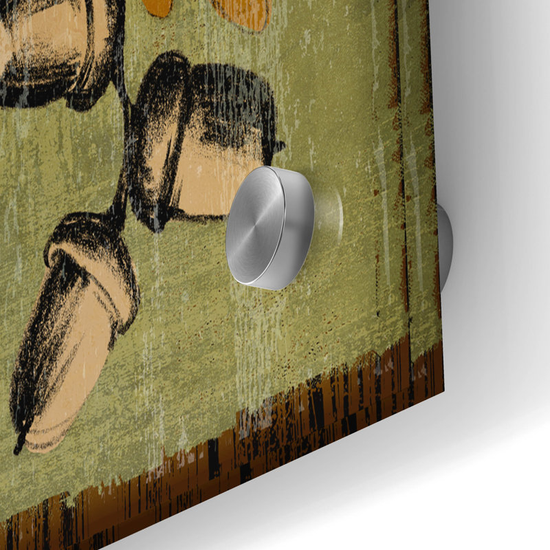  «Pines and Oak 2» par Art Licensing Studio, art mural en verre acrylique, H 24 po x l 36 po x P 0,2 po