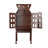 Dollhouse 34 " L Mahogany Solid Wood Bar Cabinet
