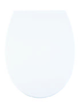 Oval Hard Toilet Seat, White