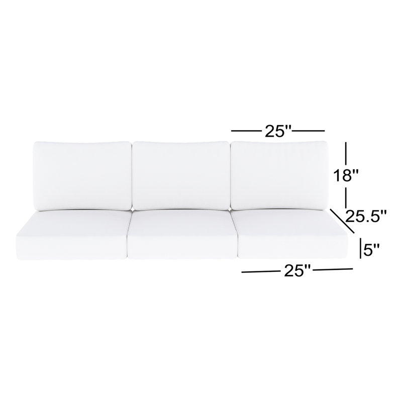 Coussin de siège / dossier Sunbrella®, Toile Sunbrella® naturel