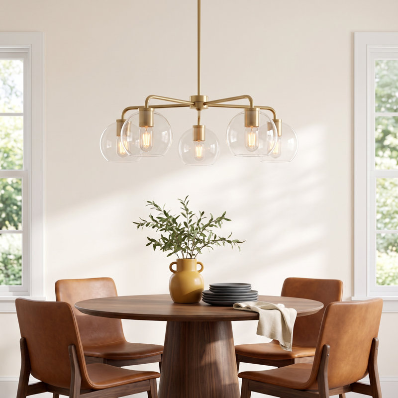 Childerley 5-Light Chandelier, Brass