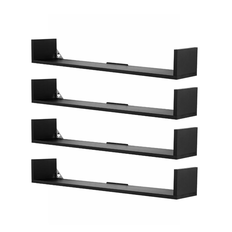 10cm H x 80cm W Bookcase, Brown