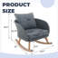 Chaise berçante moderne en osier - Conception rembourrée moelleuse avec mouvement de glissement en douceur?-107973074
