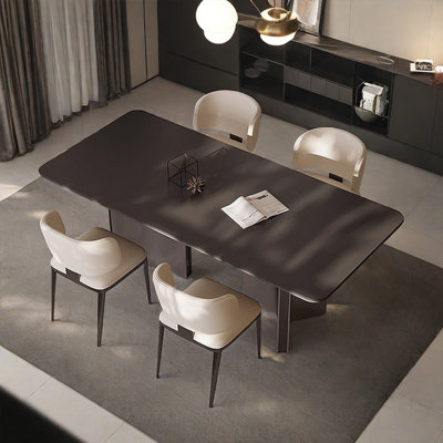 Light modern simple rectangular rock table