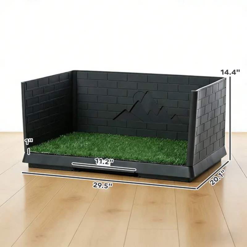 Tapis pour chien avec hauts murs et plateau coulissant pour chien