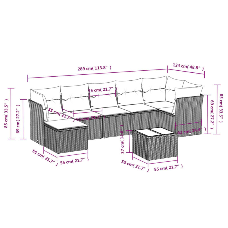 Vidaxl Garden Sofa Set