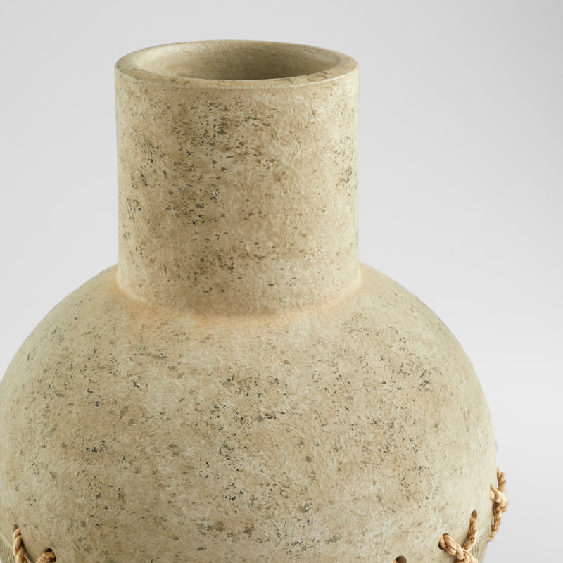 Eratos Handmade Ceramic / Porcelain Table Vase, 16" H x 10.5" W x 10.5" D