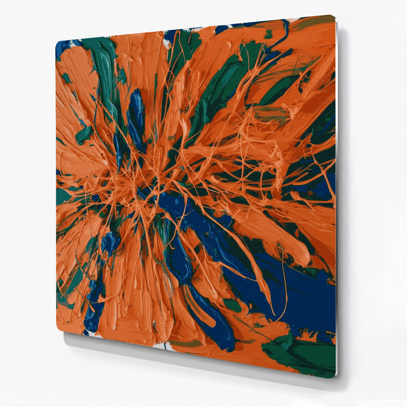 Art mural en métal Neo Expressionism 55, H 144 po x l 144 po x P 0,05 po
