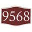 Plaque d’adresse murale sur 1 ligne serif-55325706-55325709