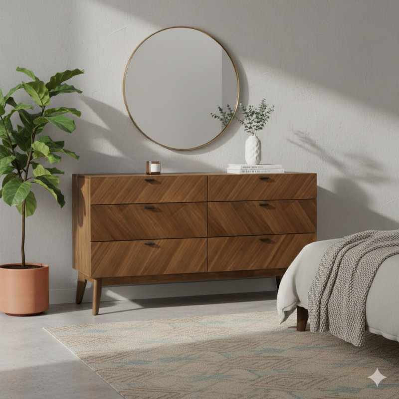 Boysie 55'' W 6 - Drawer Dresser