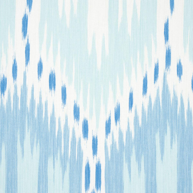 Tissu en similicuir 100% lin Bukhara Performance, Ciel et turquoise
