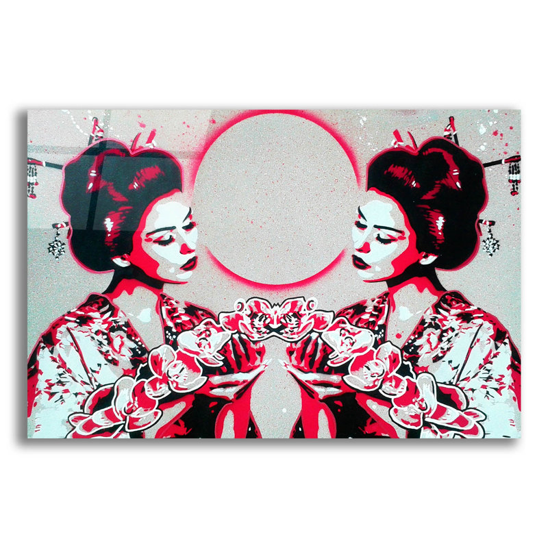 Epic Art «Mirror Geisha» par Abstract Graffiti Acry «Mirror Geisha» par Abstract Graffiti, H 16 po x l 24 po x P 0,2 po