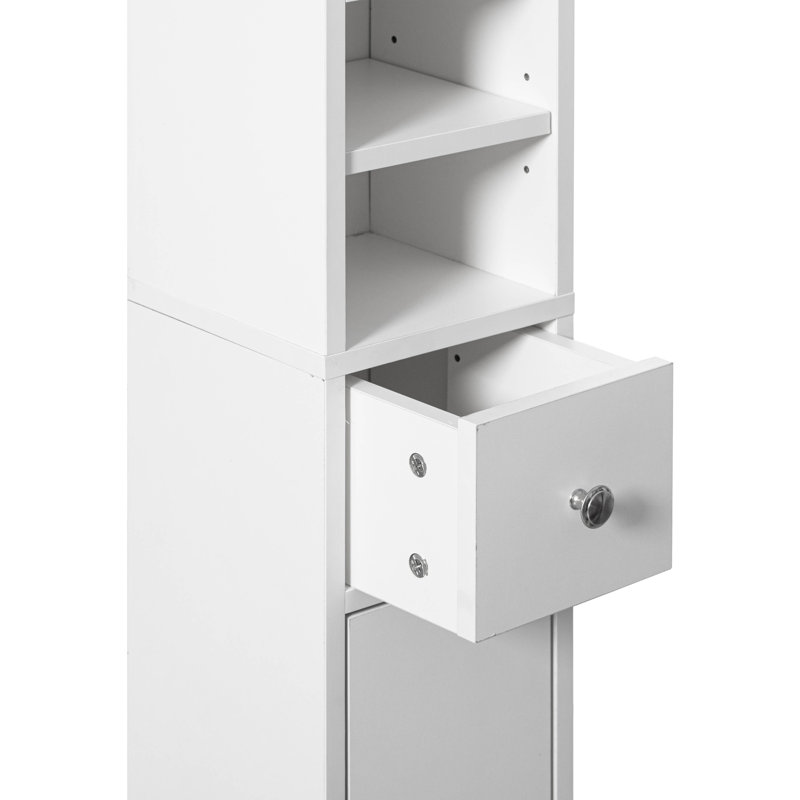 Oaklen 72 Inches Narrow, Tall and Space Saving Multi-Purpose Freestanding Linen Tower