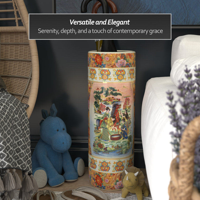 Umbrella Stand, Ladies and Horse