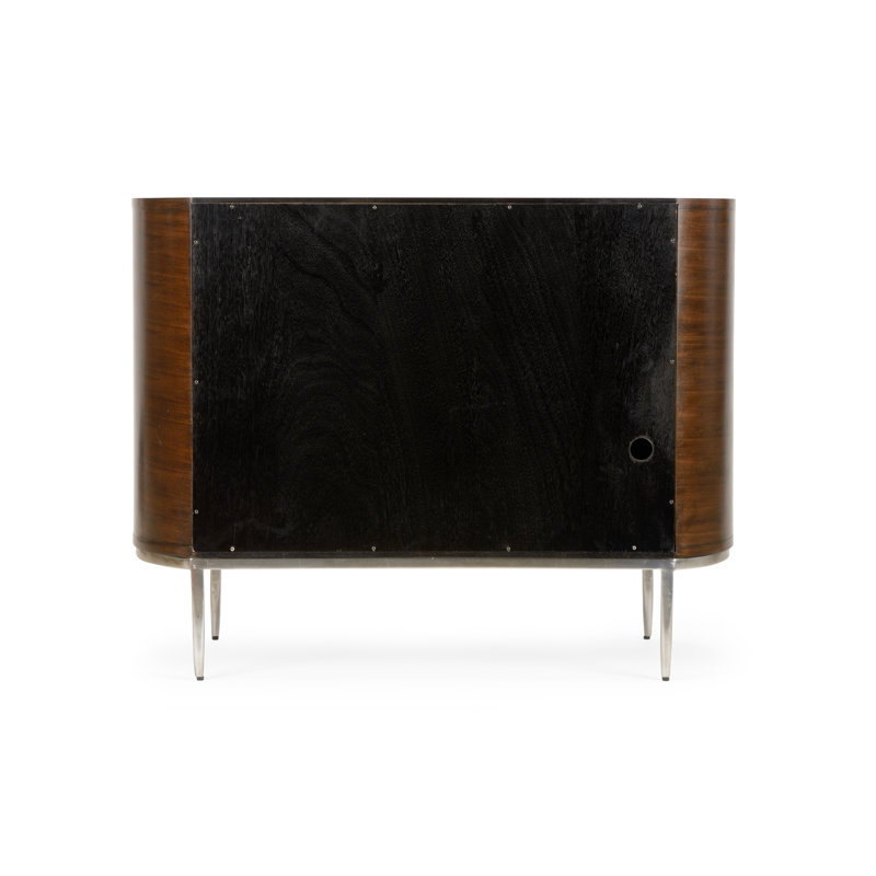 Shelldon Solid Wood Bar Cabinet