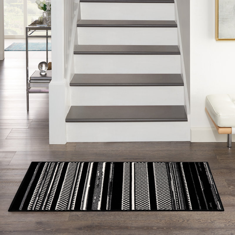 Cynequa Abstract Indoor Rug, Rectangle 2' x 4'