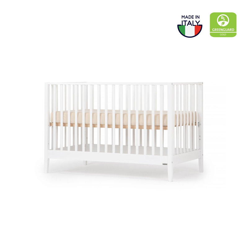 Lala 3 -in-1 Convertible Crib, White