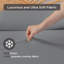 Draps et ensembles de draps de qualité supérieure, mélange de nylon gris, confort toutes saisons