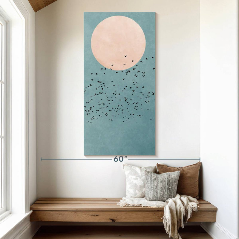 Fly Away Birds, 54" H x 27" W