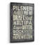  «Beer Sign 2» par Erin Clark, art mural en verre acrylique, 12 po x 16 po-488646927