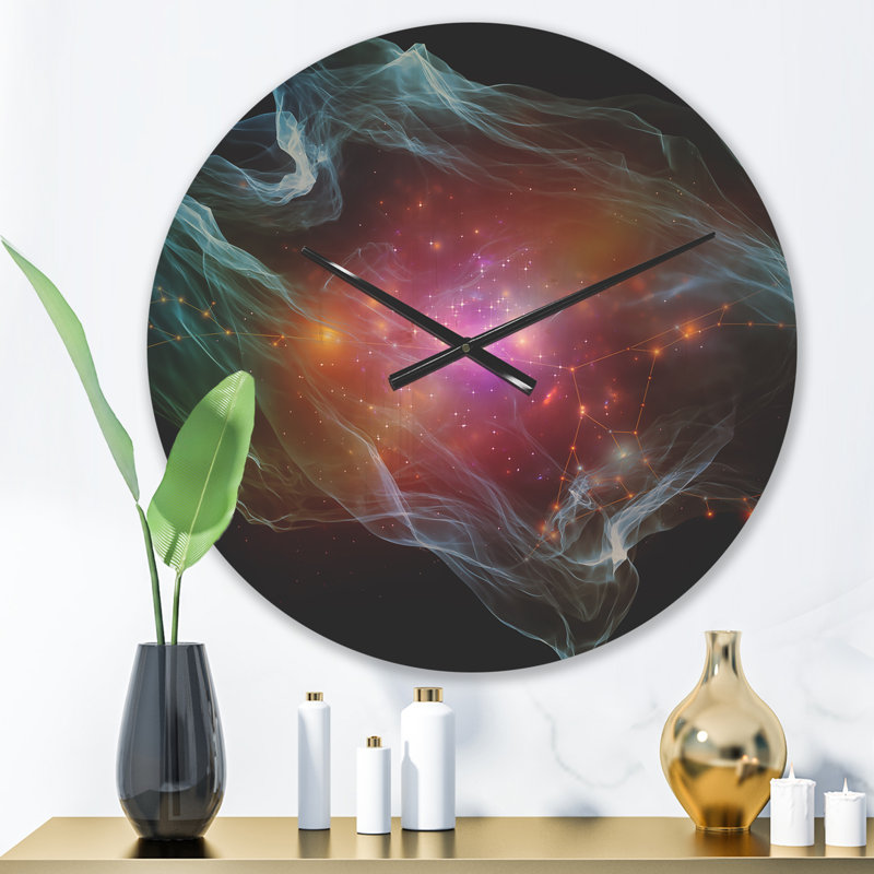 Horloge murale en bois mauve, Moyen