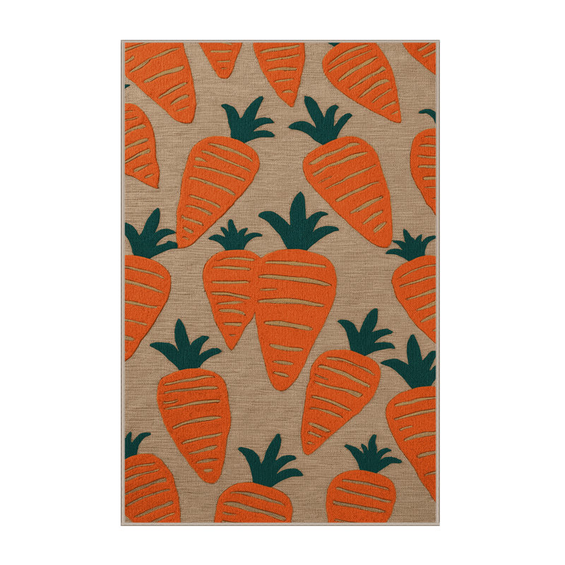 Tapis lavable carotte, Rectangulaire 8 pi x 12 pi