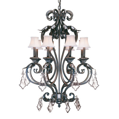 Lustre 8 lumières de 28 po de large Caitlynn