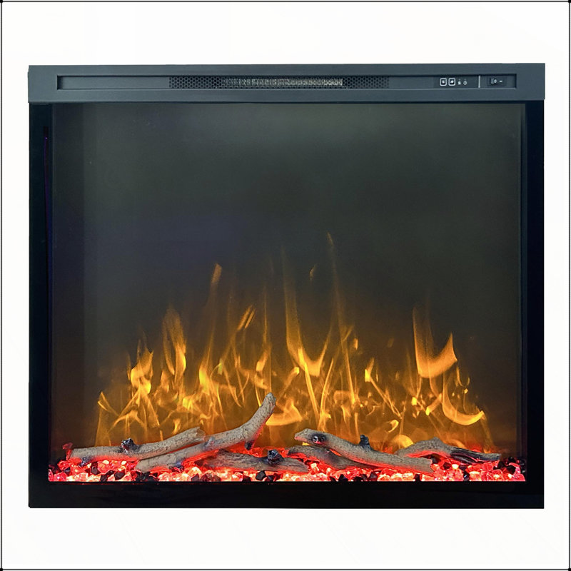 Rebrilliant Black Electric Fireplace Insert, H 7 po x l 31,7 po x P 36,1 po