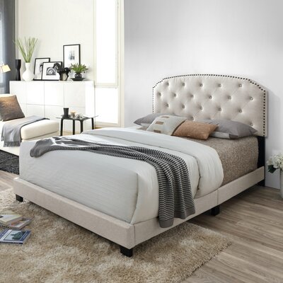 Queen Tufted Upholstered Low Profile Standard Bed -  Alcott Hill®, D8923E721C664EB4B03242850B667BE4