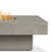 Cowden Rectangle Concrete Propane Smokeless Fire Pit Table-316610039