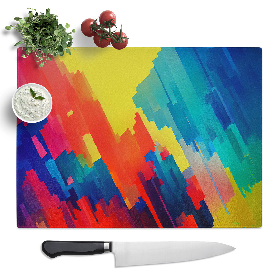 Ultimate Abstract Art  Glass Chopping Board