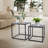 2 PCS Black Frame Nesting Tables