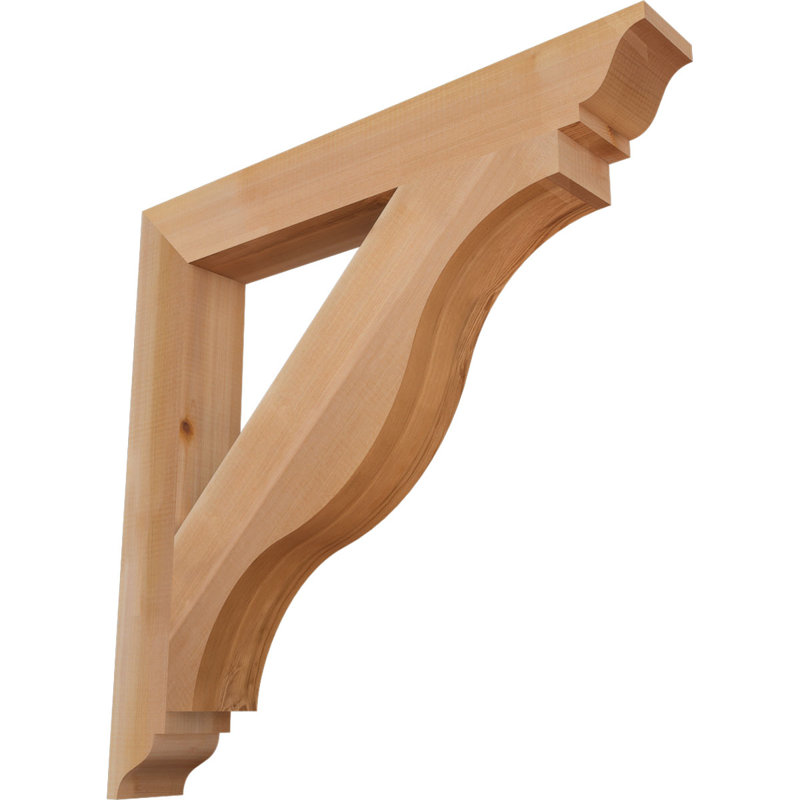 Support traditionnel Funston, H 30 po x l 3,5 po x P 30 po, Cèdre rouge de l'Ouest, Lisse