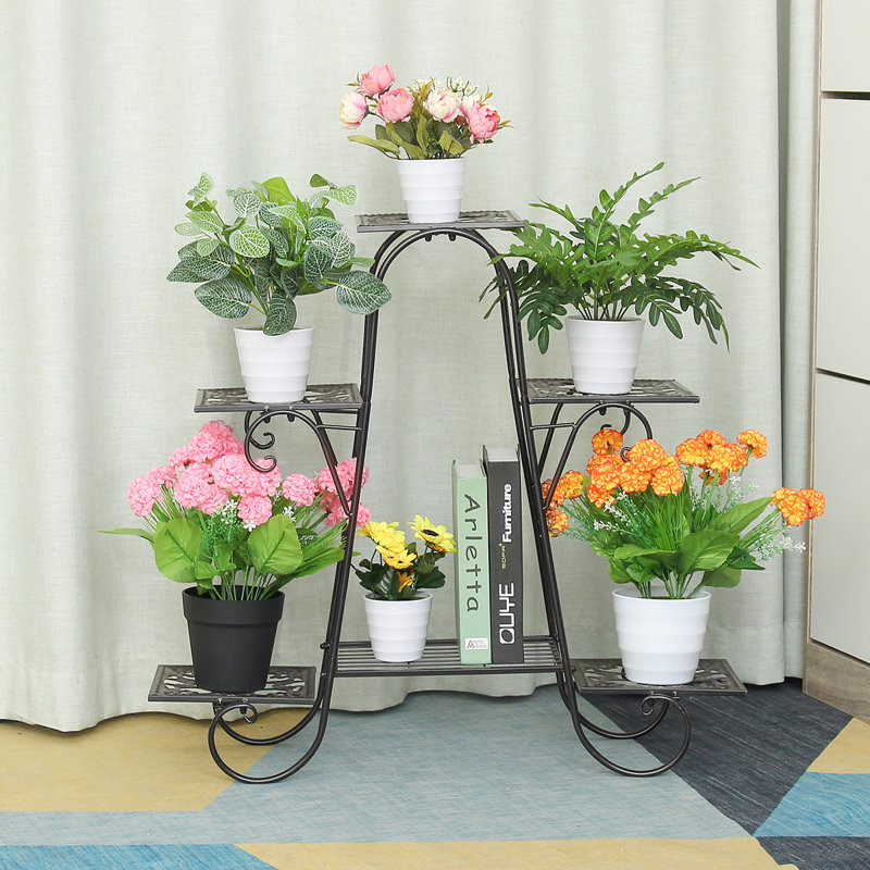 Metal Plant Stand, Black