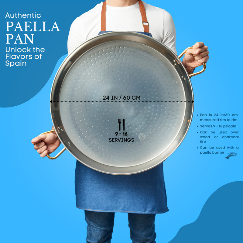 Poêle à paella en acier inoxydable Garcima, commentaires